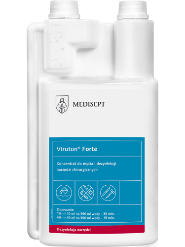 VIRUTON FORTE, mycie i dezynfekcja narzędzi