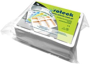Tacki stomatologiczne białe opakowanie 100 szt.