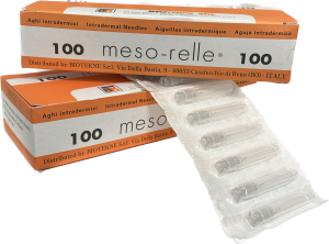 Igły do mezoterapii MesoRelle  27G (0,40 x 4 mm) 100 szt.